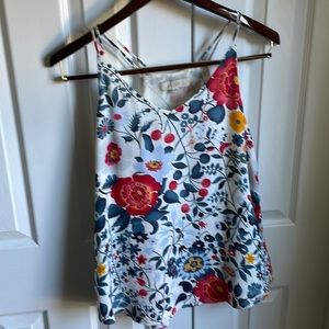 LOFT floral strappy tank top.